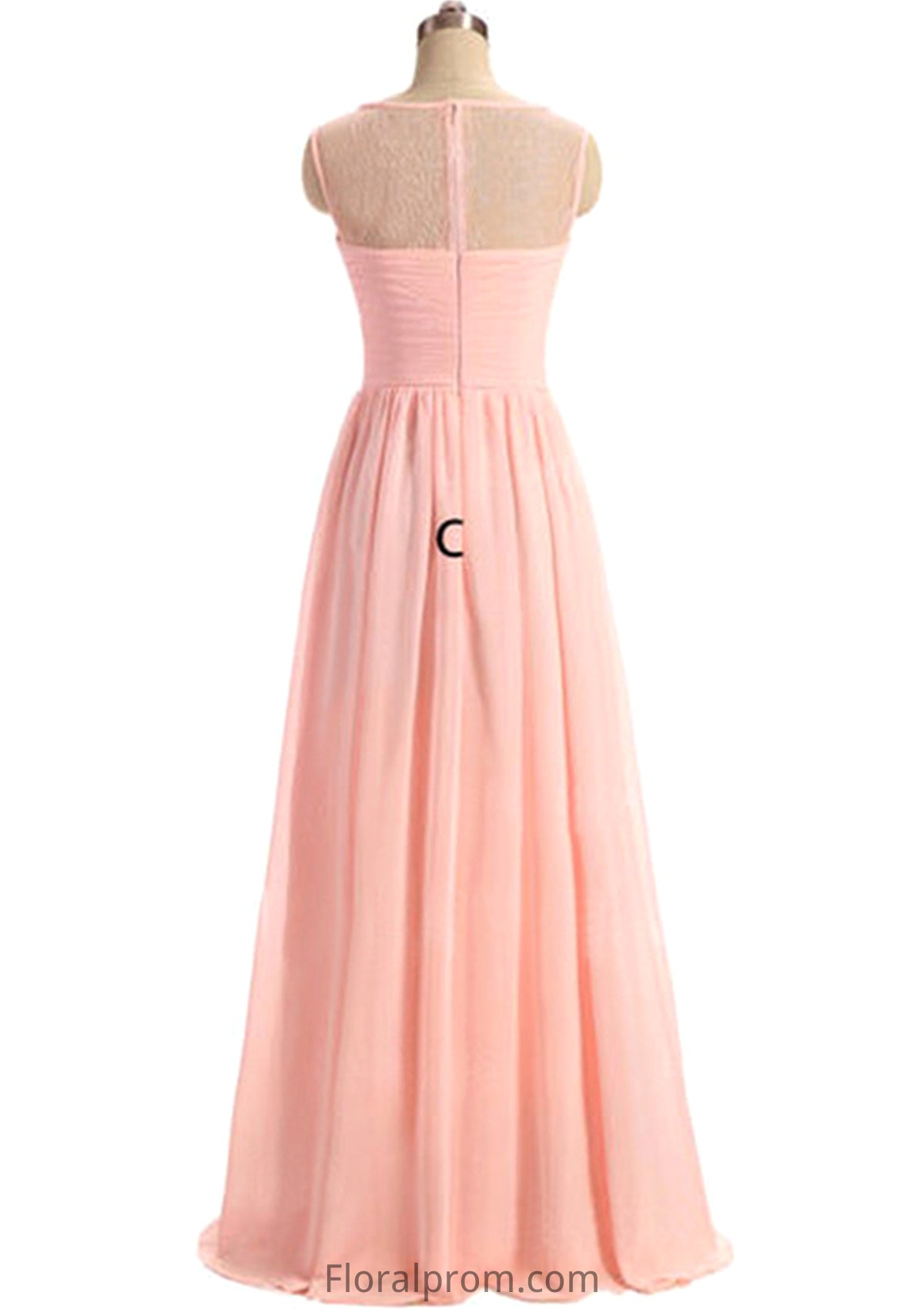 Sweetheart Sleeveless Long/Floor-Length A-Line/Princess Chiffon Bridesmaid Dresses Kara HJP0025418