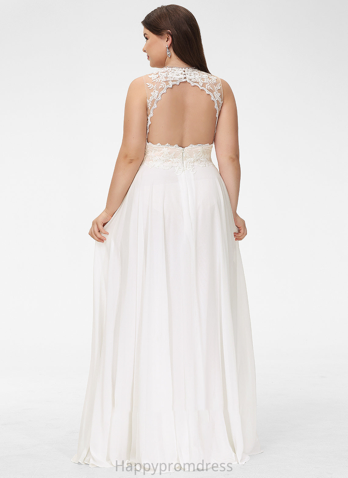 Dress Train A-Line V-neck Lace Sweep Wedding Dresses Chiffon Wedding With Lace Kenya