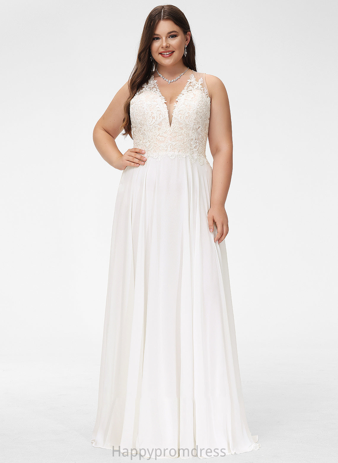 Dress Train A-Line V-neck Lace Sweep Wedding Dresses Chiffon Wedding With Lace Kenya