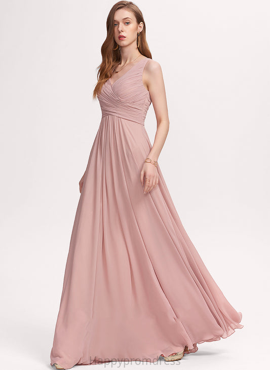 Formal Dresses V-Neck Chiffon Audrina A-line Dresses