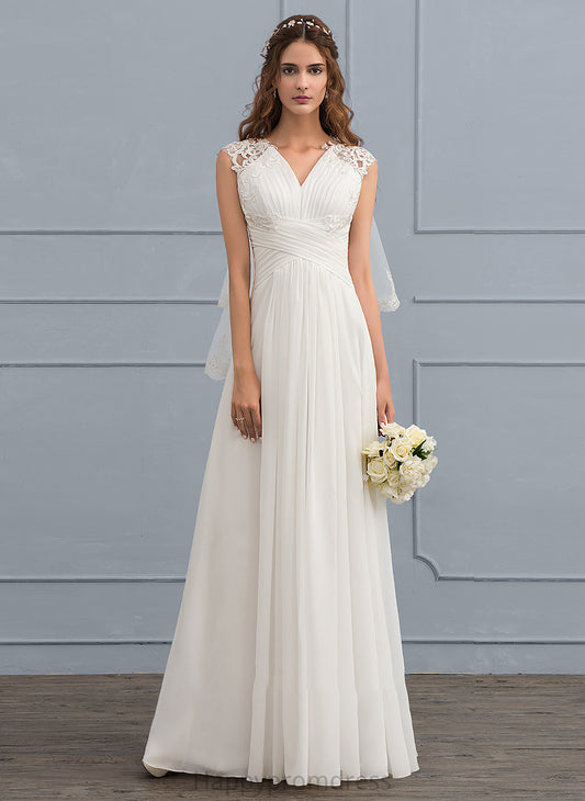 Wedding Dress Wedding Dresses With Chiffon A-Line Ruffle Jocelynn Floor-Length Sweetheart