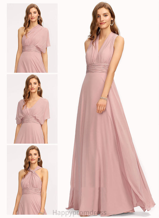 Formal Dresses Halter A-line Dresses One Shoulder Lauryn V-Neck Chiffon