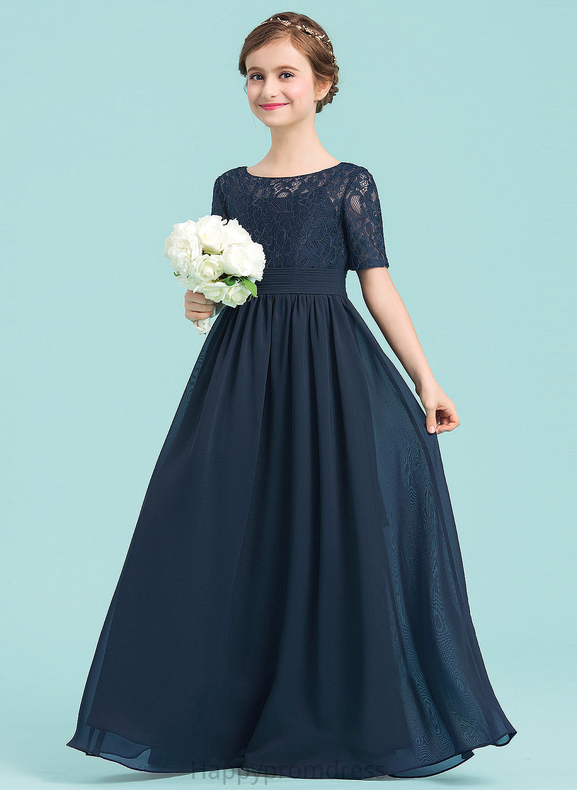 A-LineScoopNeckFloor-LengthChiffonJuniorBridesmaidDress#148411 Charlotte Junior Bridesmaid Dresses