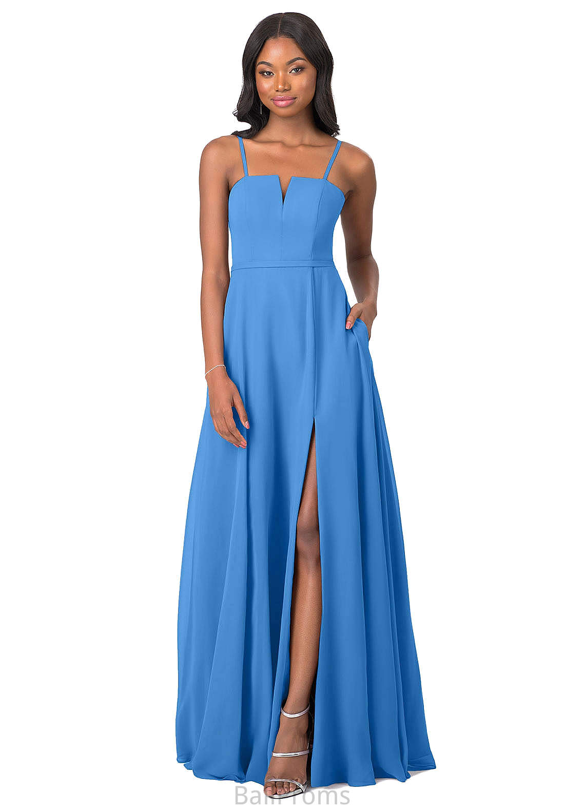 Yadira Floor Length Scoop Sleeveless A-Line/Princess Natural Waist Bridesmaid Dresses