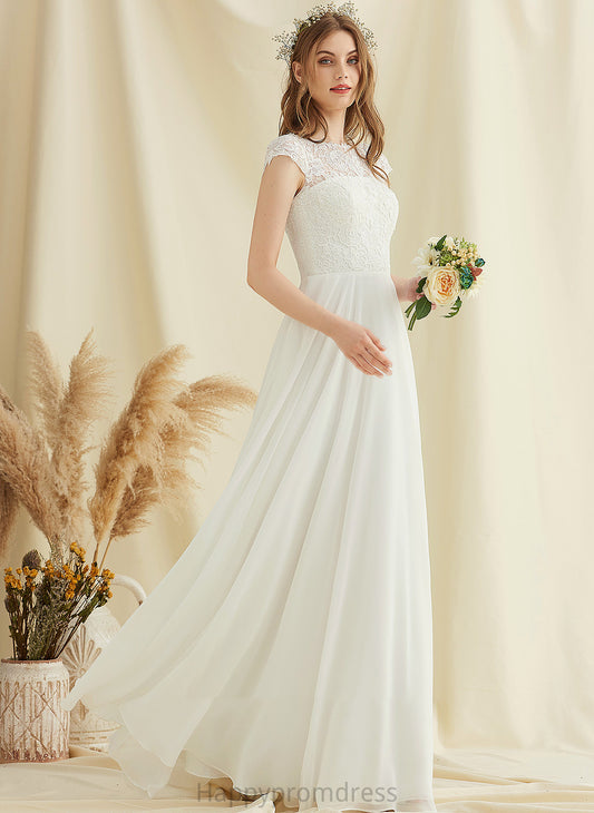 Josie Dress Chiffon Wedding Floor-Length A-Line Lace Wedding Dresses