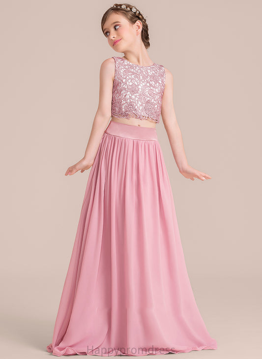 A-LineScoopNeckFloor-LengthChiffonJuniorBridesmaidDress#130498 Audrey Junior Bridesmaid Dresses