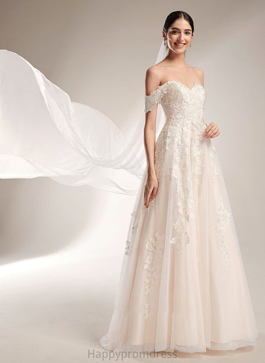 Off-the-Shoulder Dress Wedding Dresses Ball-Gown/Princess Train Chapel Amanda Wedding