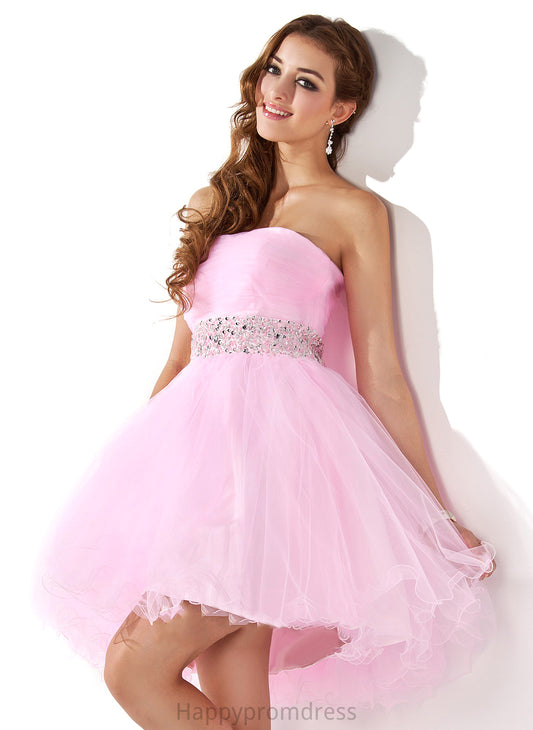 Homecoming Dresses Short/Mini Dress Tulle Shirley Beading With Sequins Sweetheart Homecoming A-Line