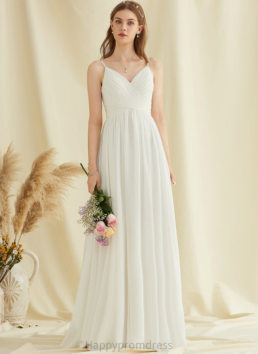 Wedding Floor-Length Wedding Dresses Dress Beatrice V-neck Chiffon A-Line