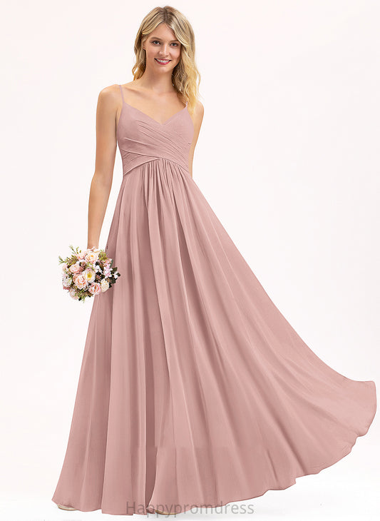 V-neck Length A-Line Neckline Ruffle Floor-Length Fabric Embellishment Silhouette Brooke Floor Length Sleeveless Bridesmaid Dresses