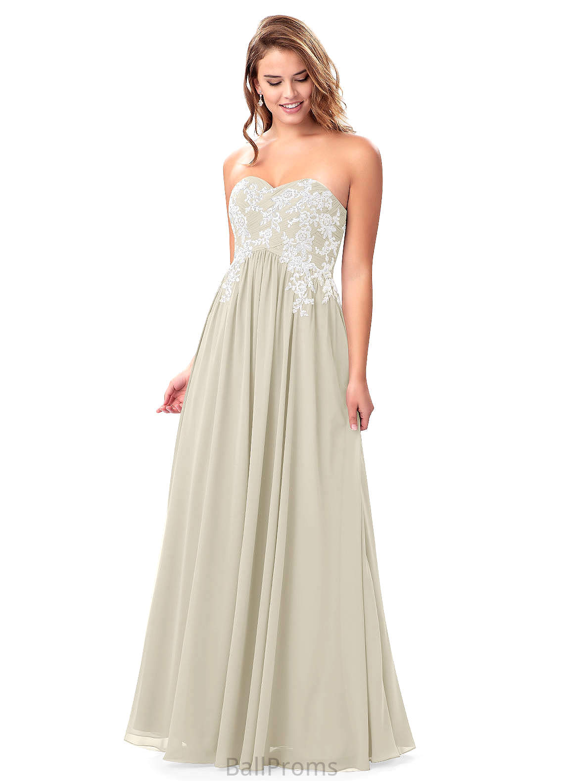 Danika Tea Length Sleeveless Natural Waist A-Line/Princess Spaghetti Staps Bridesmaid Dresses