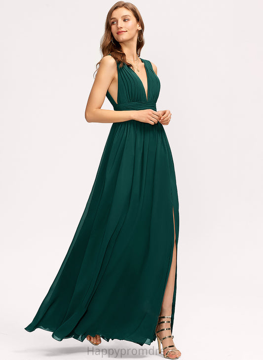 V-neck SplitFront A-Line Fabric Length Embellishment Floor-Length Neckline Silhouette Jamie A-Line/Princess V-Neck Bridesmaid Dresses