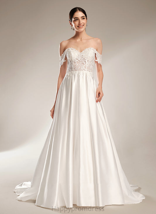 Wedding Chapel Train With Dress Sweetheart Hayden Wedding Dresses Sequins Ball-Gown/Princess