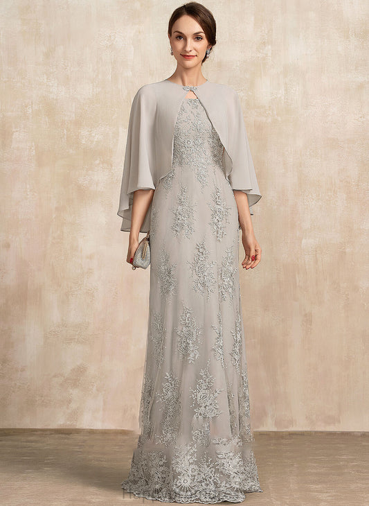 Dress Shiloh Neckline Square A-Line of Bride Mother of the Bride Dresses the Lace Mother Floor-Length