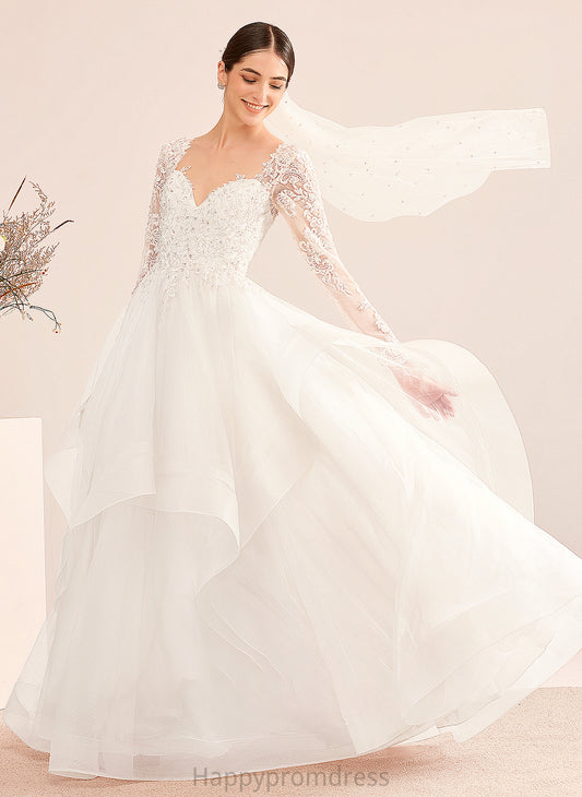 Wedding Dresses Lillie Dress Ball-Gown/Princess Floor-Length With Beading Sequins V-neck Wedding