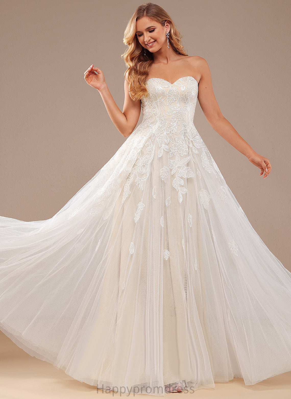 With Lace Sequins Floor-Length Daniella Dress Wedding Dresses Sweetheart Wedding A-Line