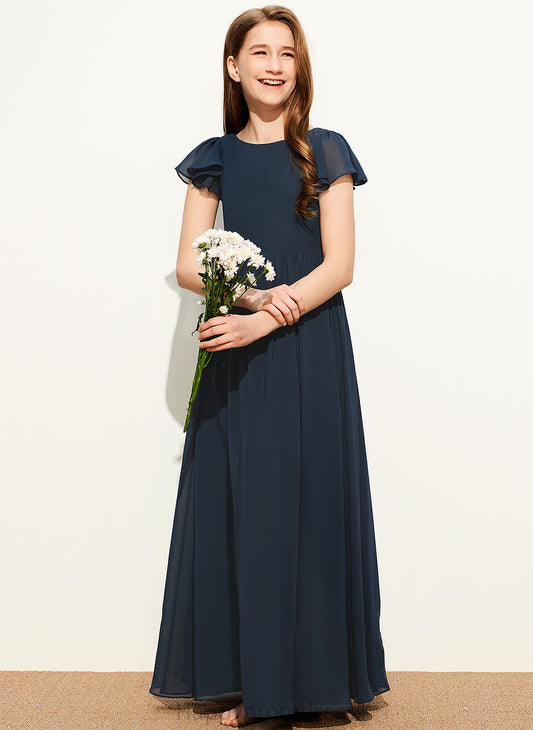 A-LineScoopNeckFloor-LengthChiffonJuniorBridesmaidDress#253684 Junior Bridesmaid Dresses Taniyah