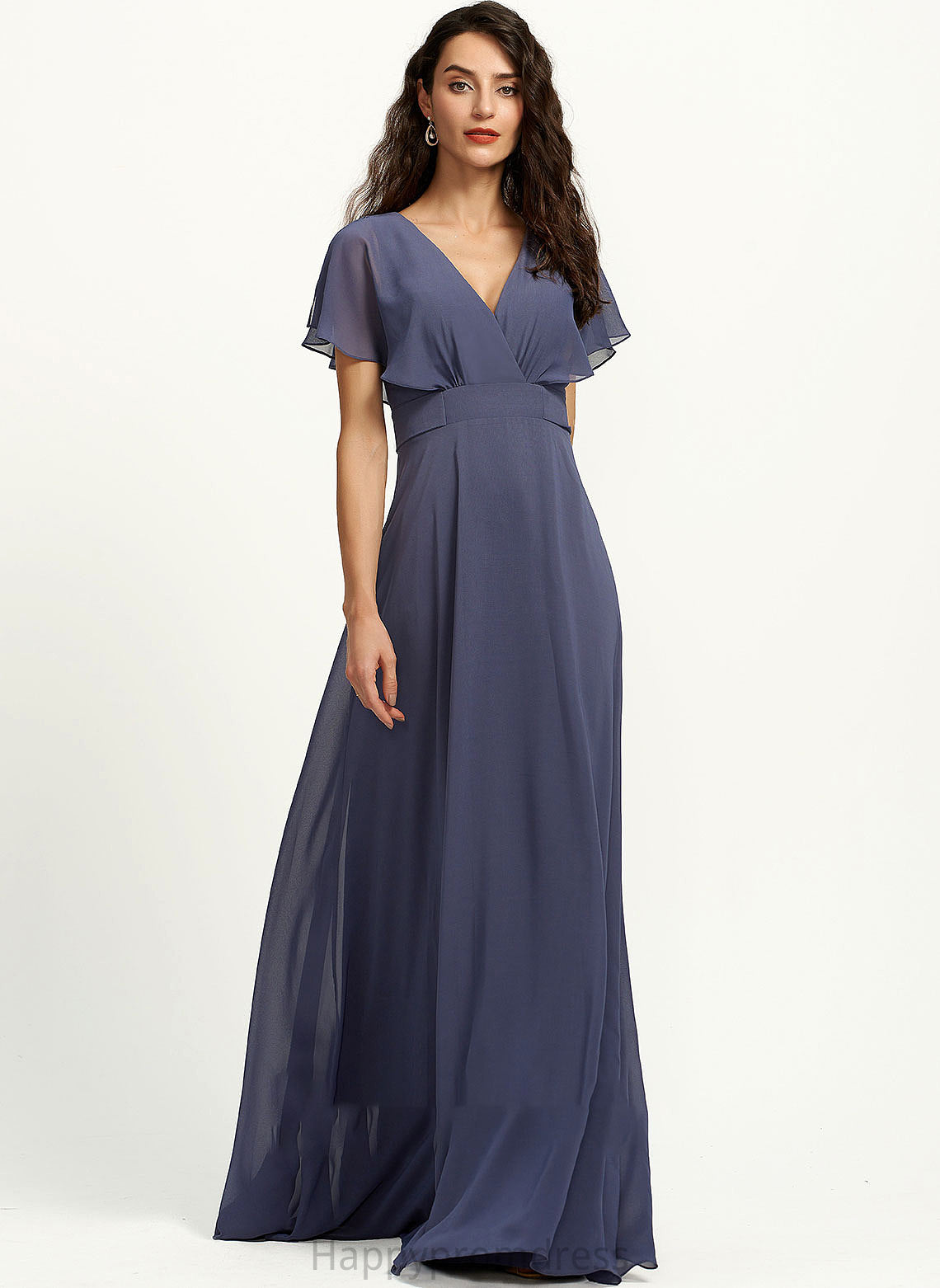 Neckline Fabric Silhouette Length V-neck Floor-Length A-Line Straps Gabriella Floor Length Sheath/Column Sleeveless Bridesmaid Dresses