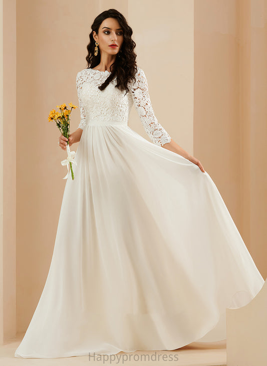 Wedding Dresses Sweep Lace Dress Train Wedding A-Line Katelyn With