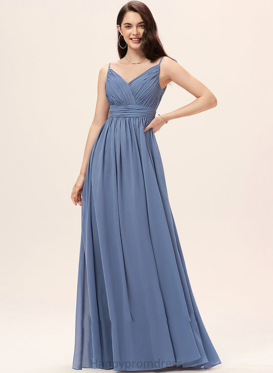 Neckline Length Silhouette Straps A-Line Fabric V-neck Floor-Length Gabrielle Sleeveless Floor Length A-Line/Princess Bridesmaid Dresses