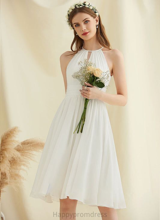 Wedding Wedding Dresses Cecilia Chiffon Knee-Length A-Line Dress