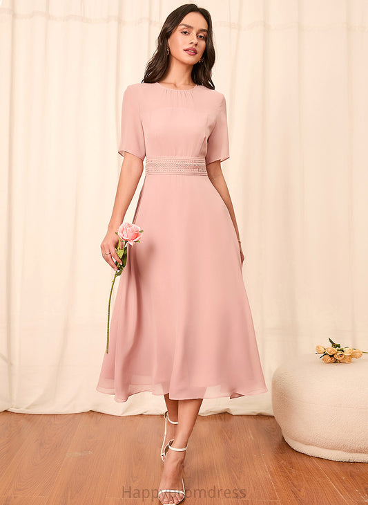 Straps Fabric Sleeves A-Line Knee-Length Length Sleeve Silhouette Susie A-Line/Princess Floor Length Natural Waist Bridesmaid Dresses