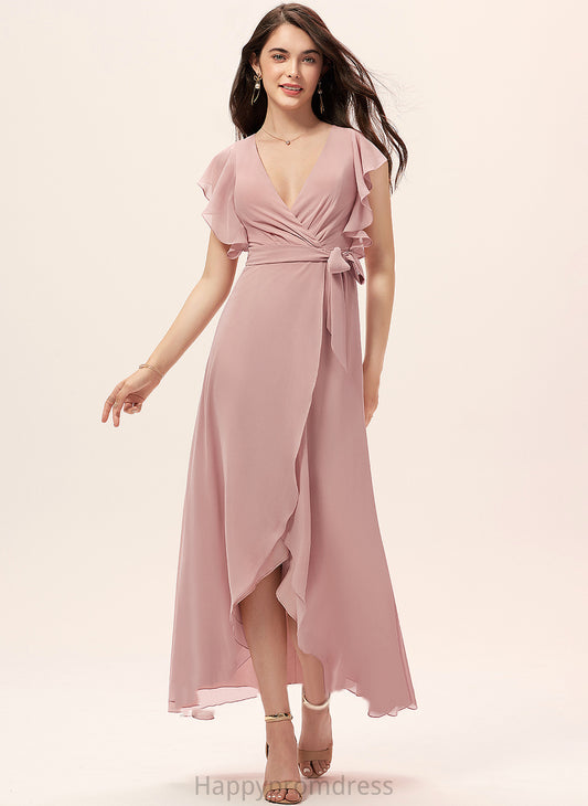 Lucille Formal Dresses V-Neck Dresses Chiffon A-line