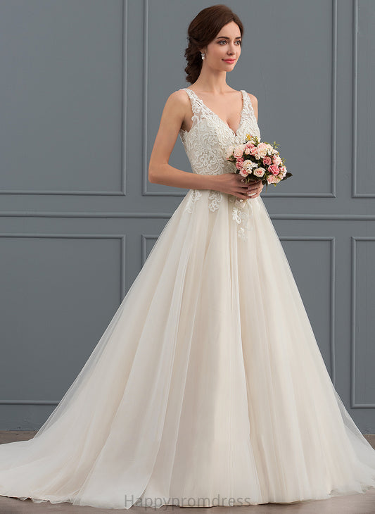 Court Wedding Dresses Dress Liberty Ball-Gown/Princess V-neck Wedding Train Tulle