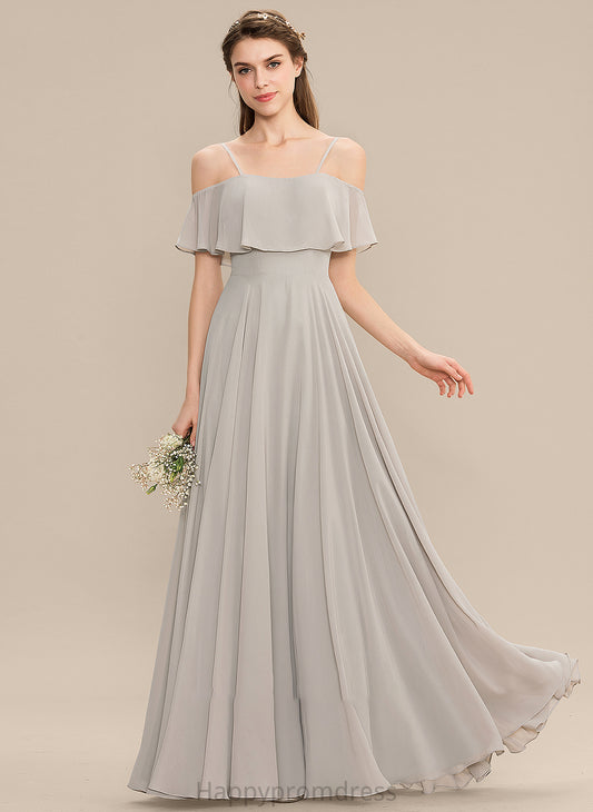 Fabric Straps Off-the-Shoulder Floor-Length Silhouette Neckline Length A-Line Irene Floor Length A-Line/Princess Sleeveless Bridesmaid Dresses