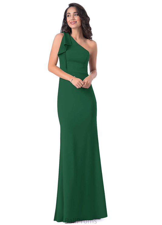 Trudie V-Neck Sleeveless Natural Waist A-Line/Princess Floor Length Bridesmaid Dresses