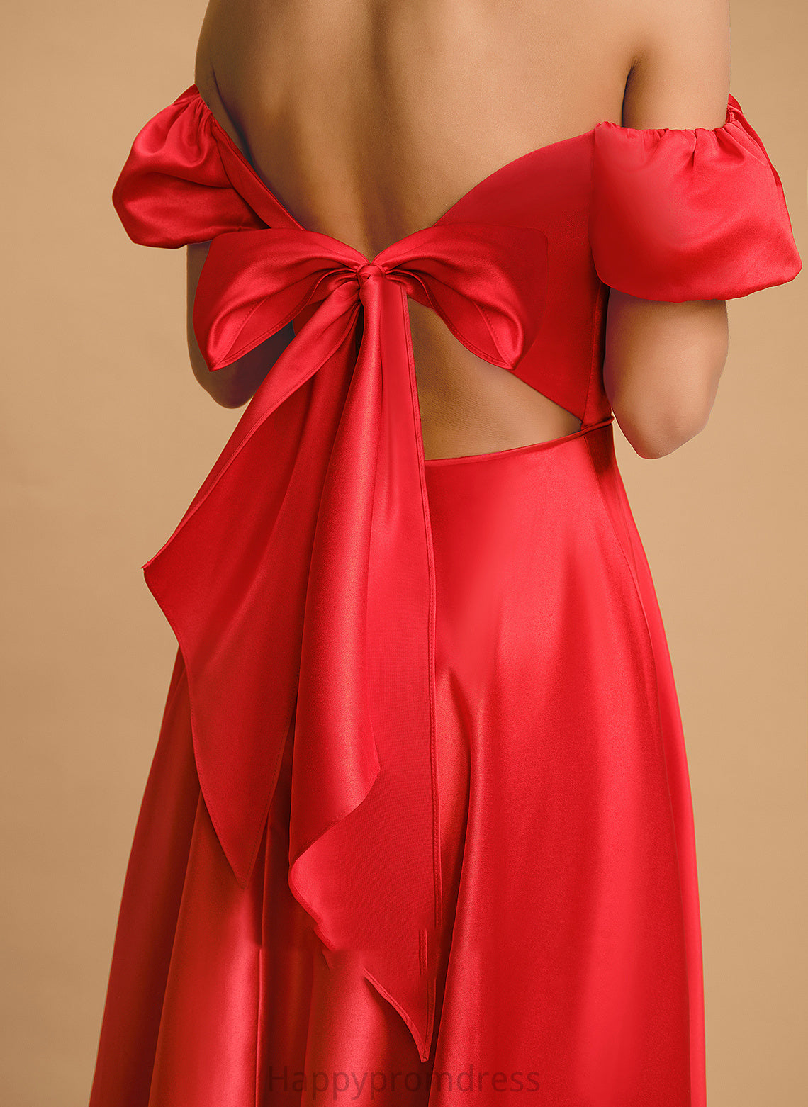 Sweetheart Off-the-Shoulder With Prom Dresses Satin Ball-Gown/Princess Bow(s) Floor-Length Kassandra