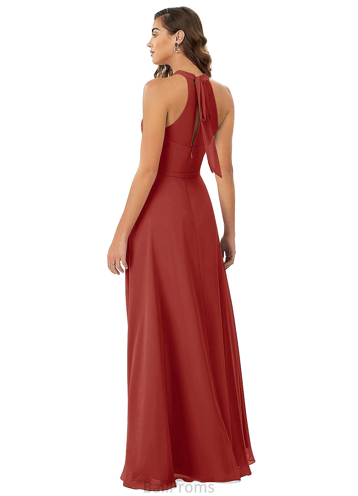 Yvonne V-Neck Sleeveless A-Line/Princess Floor Length Bridesmaid Dresses