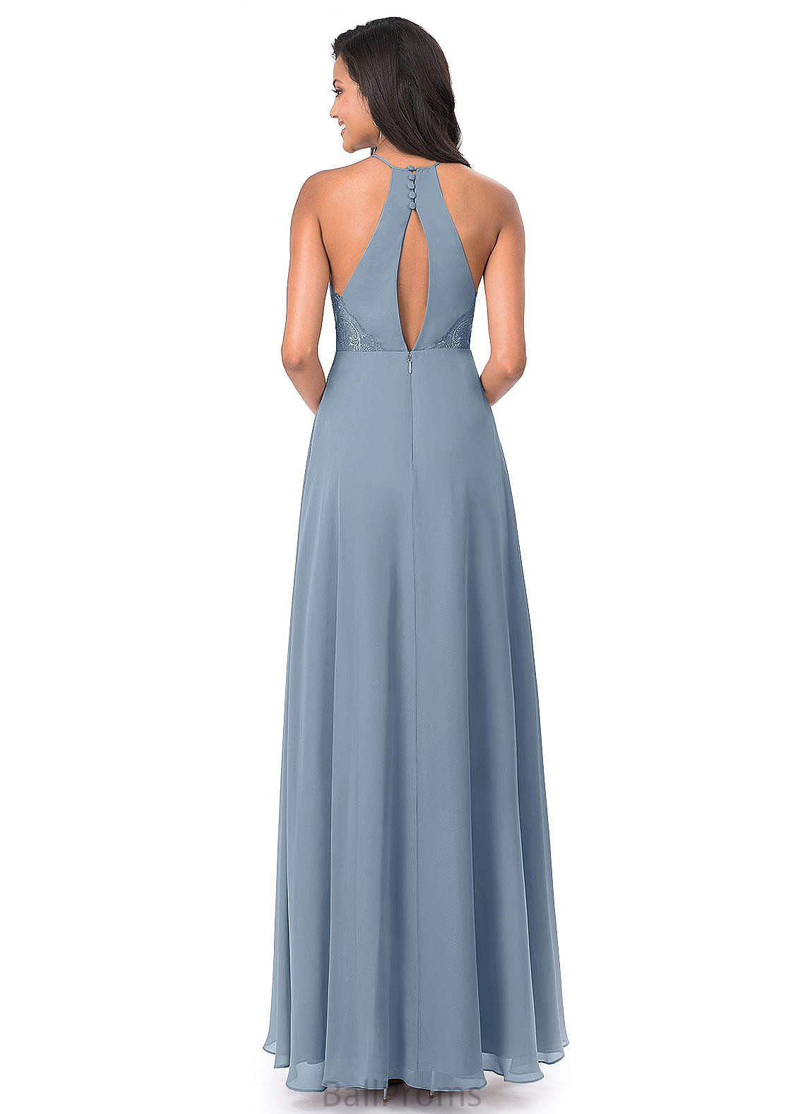 Teresa Floor Length Sleeveless A-Line/Princess Natural Waist Straps Bridesmaid Dresses