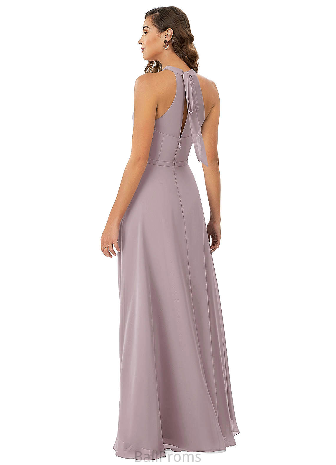 Talia Natural Waist Floor Length A-Line/Princess Spaghetti Staps Sleeveless Bridesmaid Dresses