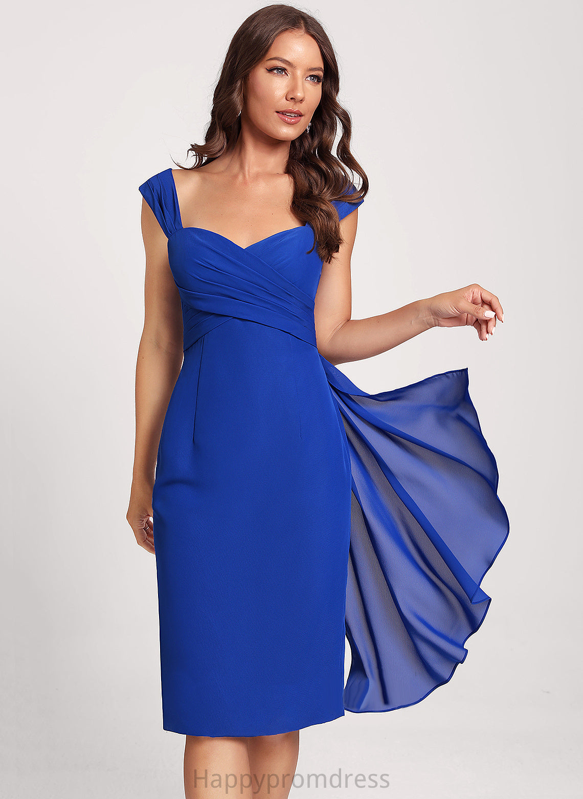 Club Dresses Chiffon Knee-Length Sweetheart Sheath/Column Cocktail Amaris Dress