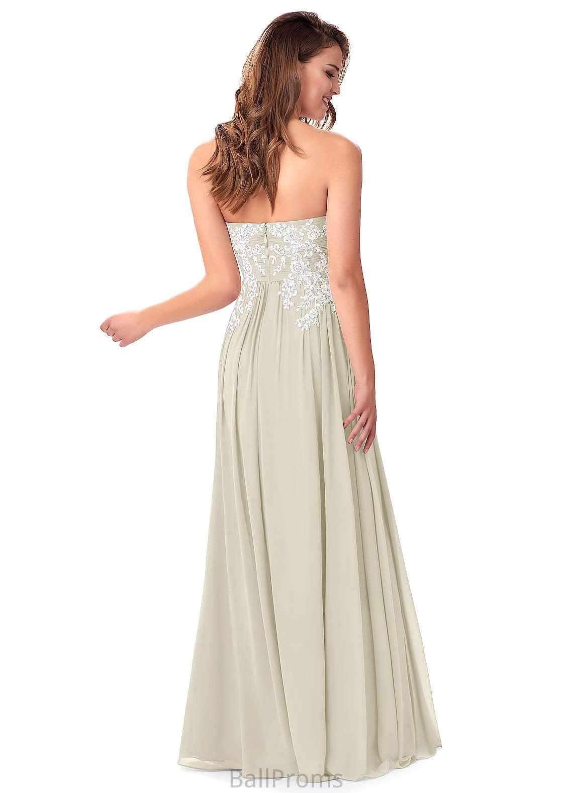 Danika Tea Length Sleeveless Natural Waist A-Line/Princess Spaghetti Staps Bridesmaid Dresses