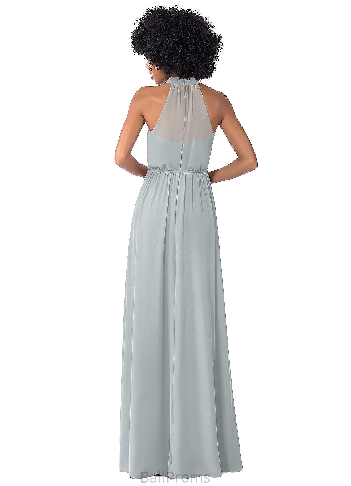 Valeria A-Line/Princess Natural Waist One Shoulder Floor Length Sleeveless Bridesmaid Dresses