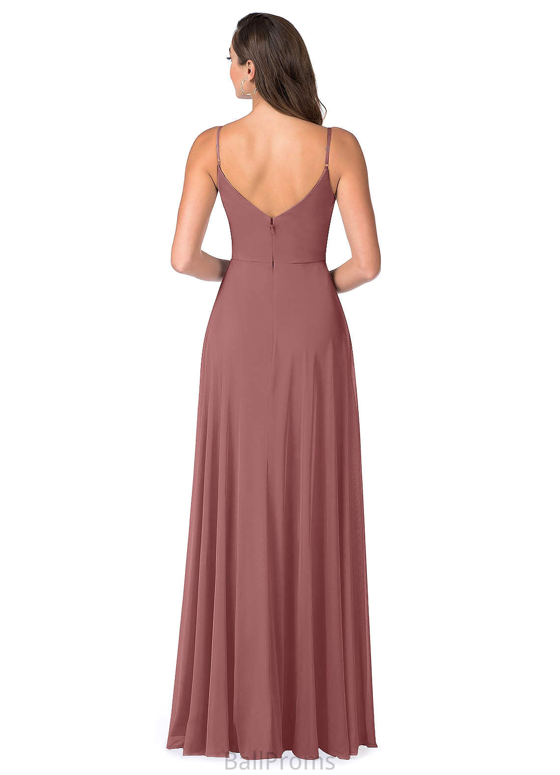 Viviana Sleeveless Natural Waist A-Line/Princess Floor Length Scoop Bridesmaid Dresses