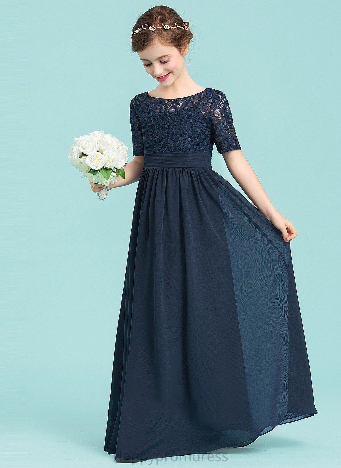 A-LineScoopNeckFloor-LengthChiffonJuniorBridesmaidDress#148411 Charlotte Junior Bridesmaid Dresses