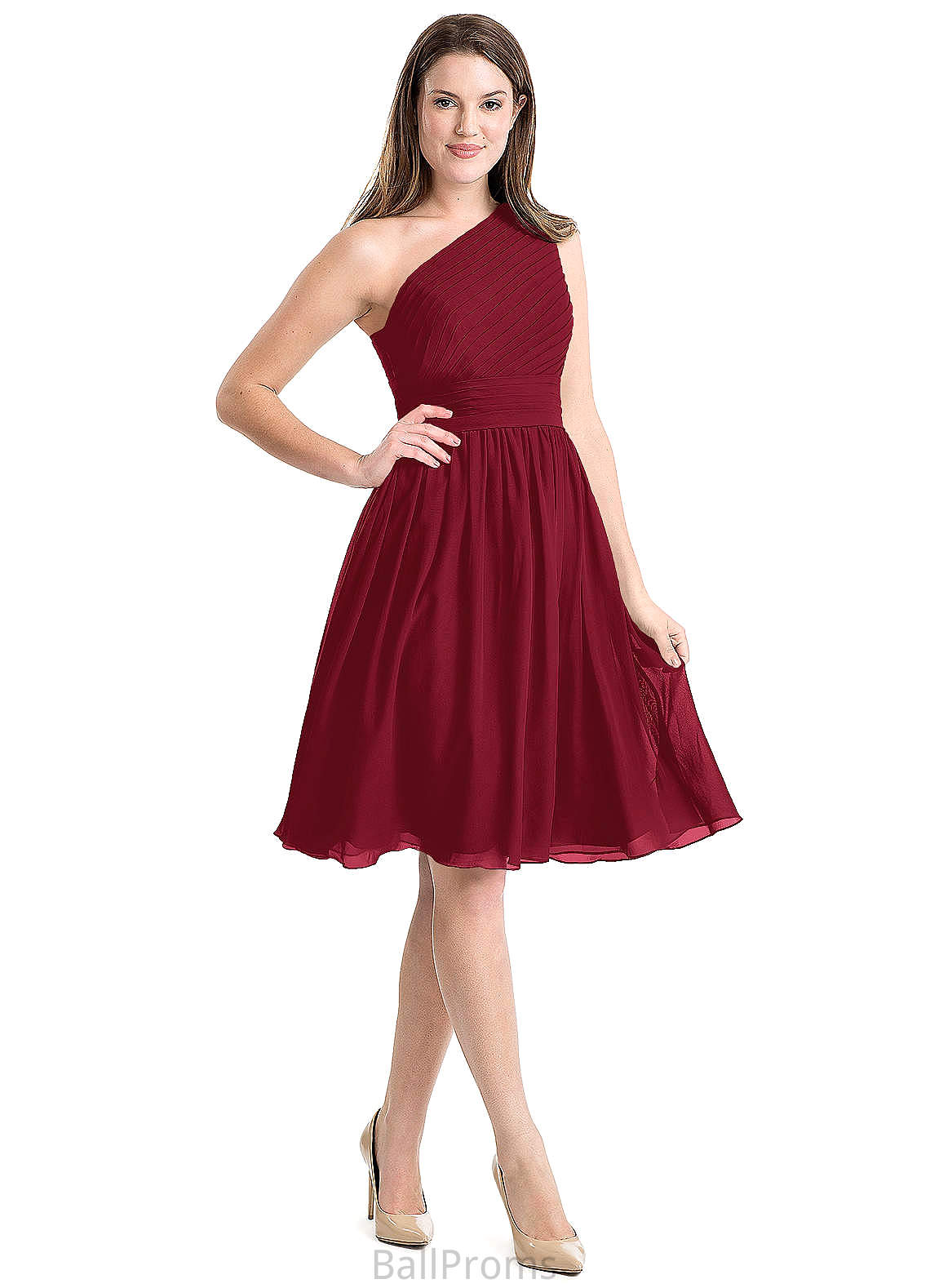 Vanessa Natural Waist Sleeveless Floor Length A-Line/Princess V-Neck Bridesmaid Dresses