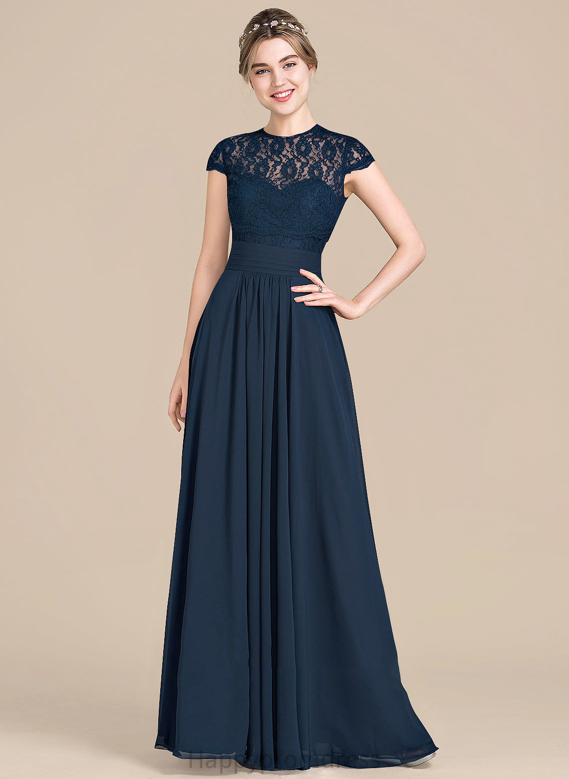 Length Embellishment Ruffle Sweetheart A-Line Floor-Length Silhouette Neckline Fabric Crystal A-Line/Princess Natural Waist Bridesmaid Dresses