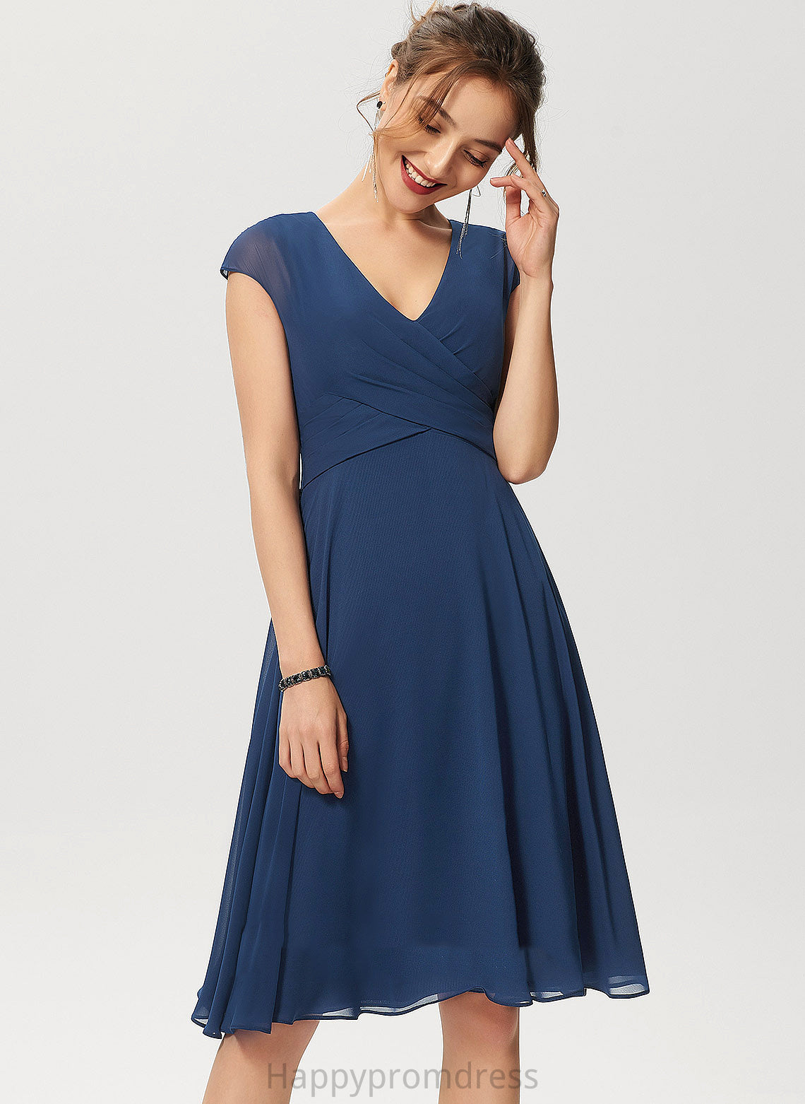 V-Neck Chiffon A-line Lauretta Dresses Formal Dresses