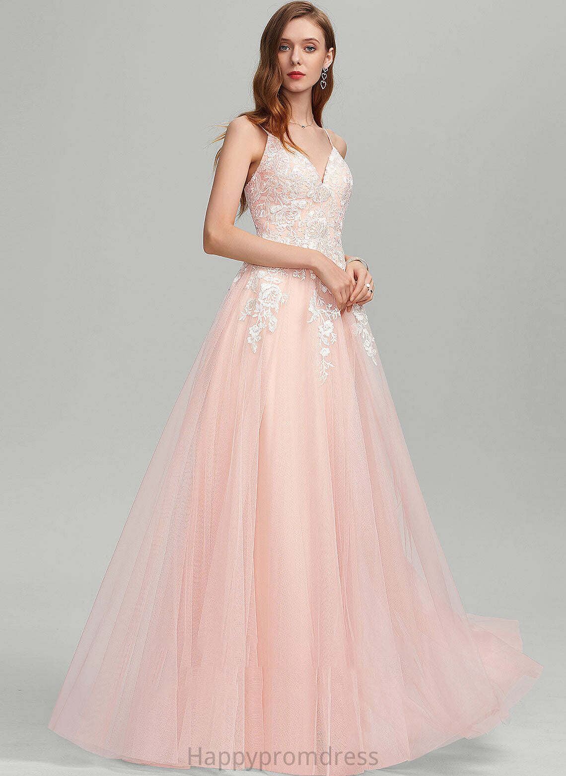 Sequins Prom Dresses With Sweetheart Floor-Length Ball-Gown/Princess Tulle Julissa