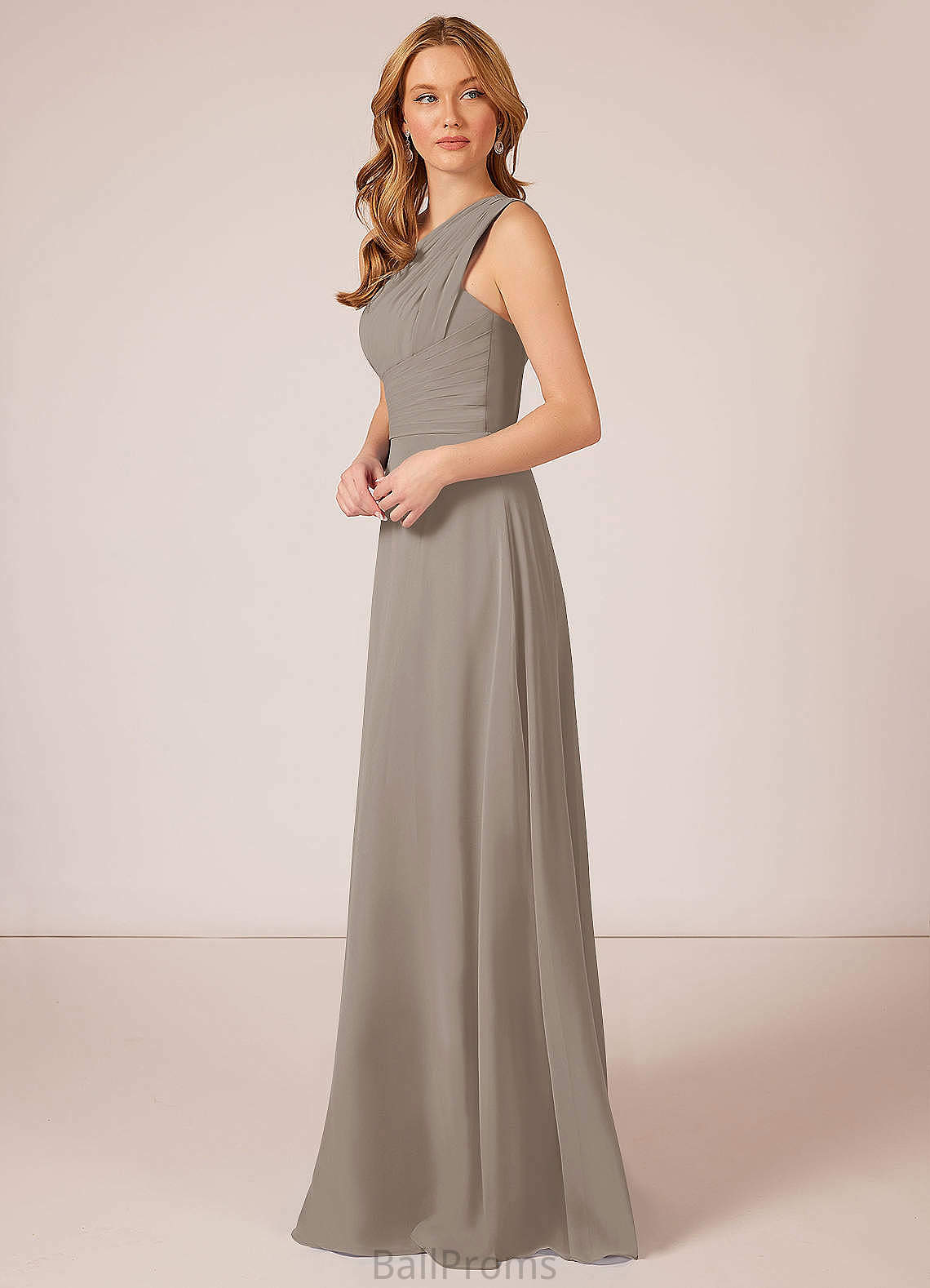 Zara Natural Waist Floor Length Sleeveless Sweetheart A-Line/Princess Bridesmaid Dresses