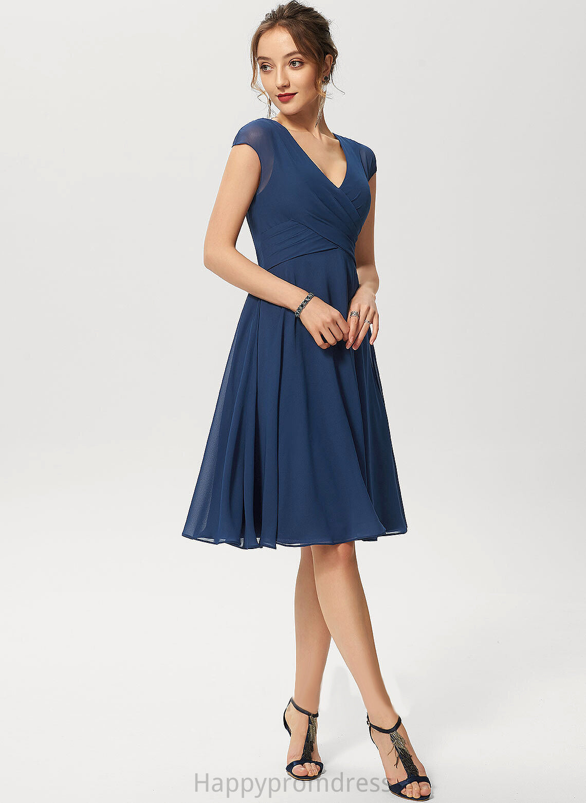 V-Neck Chiffon A-line Lauretta Dresses Formal Dresses