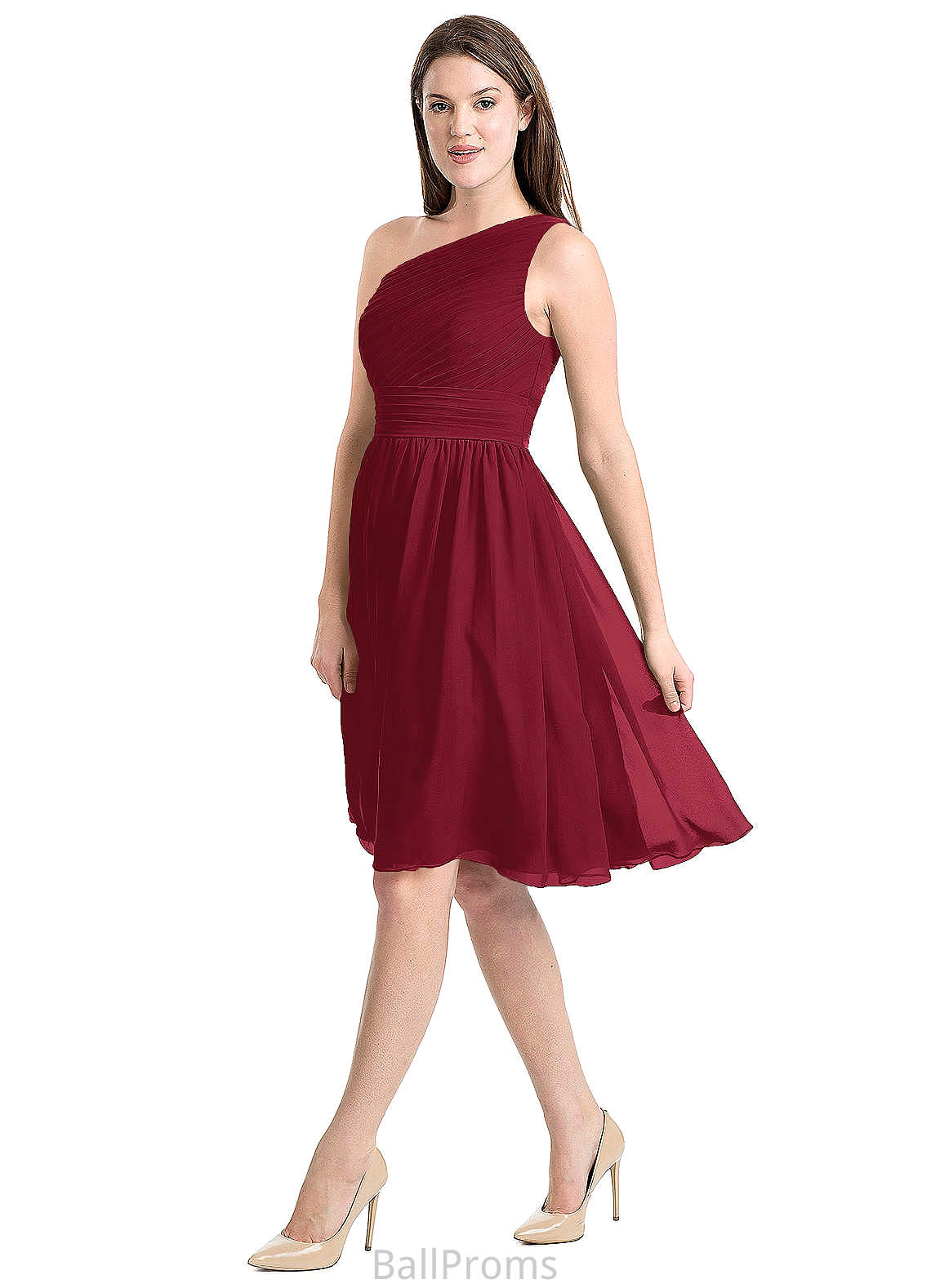 Vanessa Natural Waist Sleeveless Floor Length A-Line/Princess V-Neck Bridesmaid Dresses