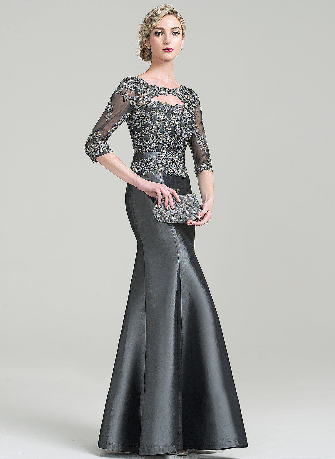 Appliques Lace Sequins Elaine Dress the Neck Beading With Mother of the Bride Dresses Mother Scoop Trumpet/Mermaid Bride Floor-Length of Taffeta