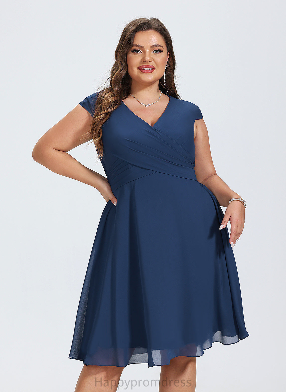 V-Neck Chiffon A-line Lauretta Dresses Formal Dresses