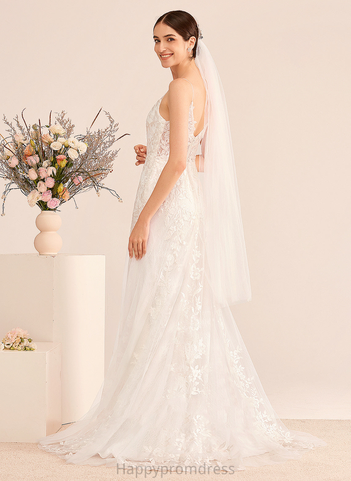 Train Lace Court With Wedding Wedding Dresses Alyson A-Line Dress Sequins Tulle V-neck