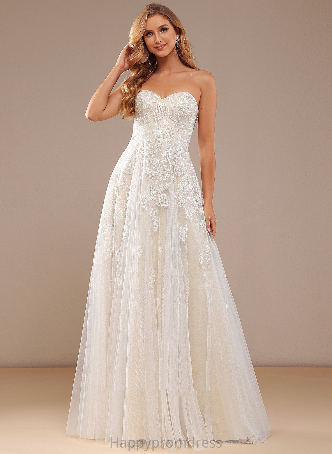 With Lace Sequins Floor-Length Daniella Dress Wedding Dresses Sweetheart Wedding A-Line